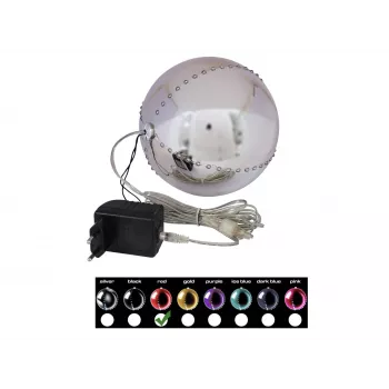 EUROPALMS LED snježna kugla 15cm, crvena 83501243