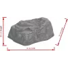 EUROPALMS dekorativna stijena Diamond, fiberglas, izgled prirodnog kamena, 50x40x30cm 83313233