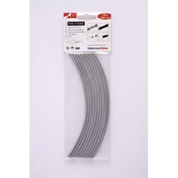 HellermannTyton HIS-3 set termoskupljajuća cijev 3:1, 3 mm/1 mm, sivi, 10 komada 308-30313