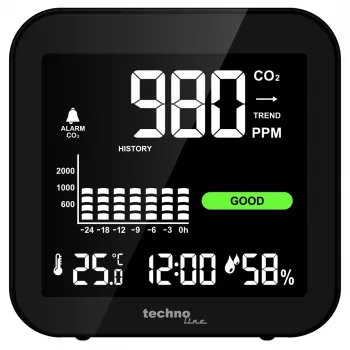 Technoline WL1025 CO2 monitor s temperaturom i vlažnošću zraka