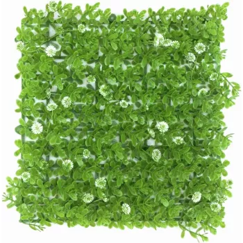 EUROPALMS umjetna prostirka od šimšira, zeleno-bijela, 25x25cm 82600089