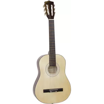 Dimavery AC-303 koncertna gitara 1/2 veličine prirodna, okoume vrat, lipa prednja ploča, 535 mm skala