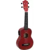 DIMAVERY UK-100 sopran ukulele, Flamed Red 26255807
