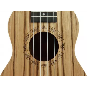 DIMAVERY UK-400 sopran ukulele zebrano drvo 26255831