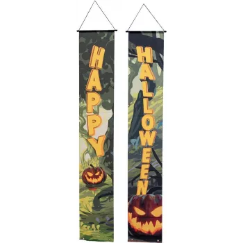 EUROPALMS Halloween banner, šuma duhova, set od 2, 30x180cm (80164207)