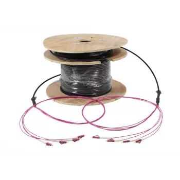SYNERGY21 S217060V2 OM4 multimode optički trunk kabel, 4 vlakna, LC/LC, 110m, na kolutu