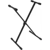 DIMAVERY SL-2EU Keyboard Stand X-Style, Height-Adjustable, Foldable, Black 26702069