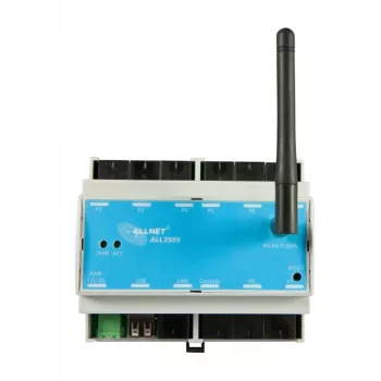 ALLNET ALL3505v2 IP kontroler za automatizaciju zgrada s 8 senzorskih priključaka, montaža na DIN tračnicu