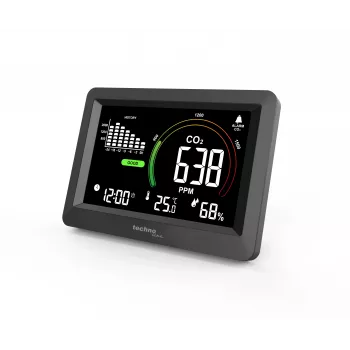 Technoline WL1028 CO2 monitor kvalitete zraka s alarmom crni