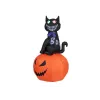EUROPALMS Halloween figura na napuhavanje mačka s bundevom, 183cm 83316152