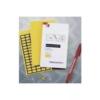 HellermannTyton 598-92427 odvojive žute vinilne termotransfer etikete, 44 x 10 mm, 440 etiketa