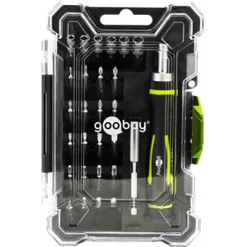 Goobay 77840 set preciznih odvijača s 26-dijelnim setom bitova