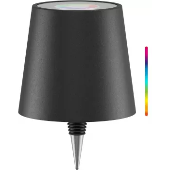 Wentronic Goobay Wireless LED Bottle Light, RGBW, Black (76571)