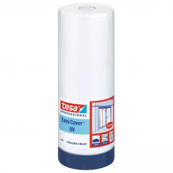 Tesa Easy Cover 4369 UV zaštitna folija s integriranom ljepljivom trakom, prozirna, 2,6m x 17m, 04369-13-1