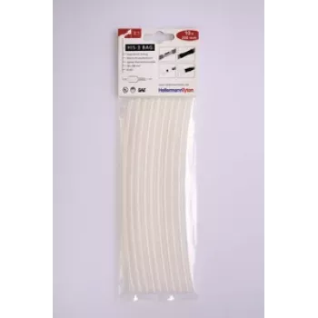 HELLERMANNTYTON HIS-3 3:1 Heat Shrink Tubing Assortment, 127 Pieces, Black 308-30615