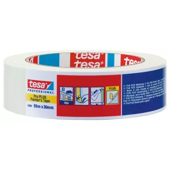 tesa PREMIUM 04306-00044-02 krep zaštitna traka bež 50 m x 30 mm (1 rola)