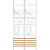 f-tronic polje brojila 2-polje ER26 V=1050mm 2-eHZ 2 rezerva 7141002