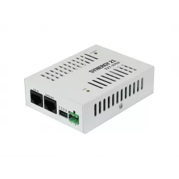SYNERGY21 S21-3702 PoE+ na 24V DC pokretač konstantnog napona, 24W, IEEE 802.3at, RJ45 ulaz, vijčane stezaljke