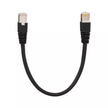Rutenbeck Patch Cable PK Cat.6A iso U 6 kV HF 1.0 m Black 23510210