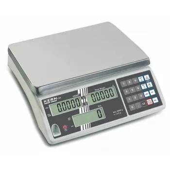 Kern CXB 30K2 Counting Scale, 30 kg x 2 g, Stainless Steel Platform, RS-232, Rechargeable Battery