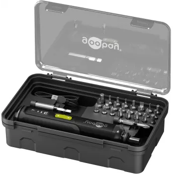 Goobay mini set odvijača na bateriju 28-dijelni – precizni odvijači s 24 bita 77816
