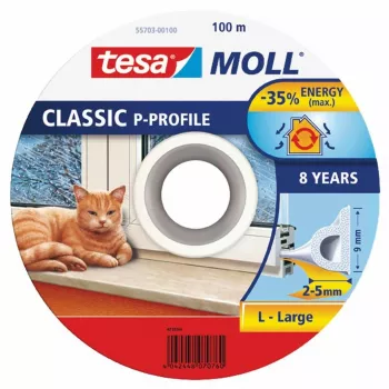 TESA brtva bijela P-profil samoljepljiva EPDM spužvasta guma brtveni profil 100m