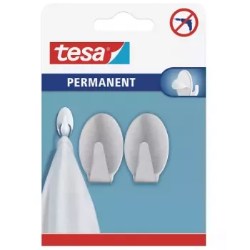 tesa permanentna kuka ovalna metal krom 6 kg samoljepljiva 66611-00000-00