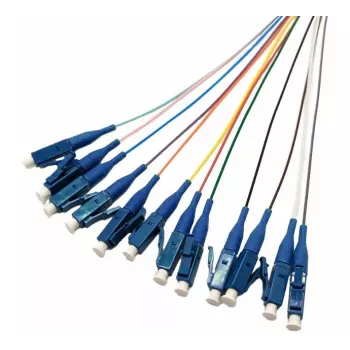 Tecline OS2 LC/UPC optički pigtail, 2,0 m, paket od 12 komada, višebojni 20500019