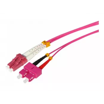Tecline HD OM4 multimode optički patch kabel, LC na SC Duplex, 50/125 µm, Erika Violet, 1,0 m 798LS01