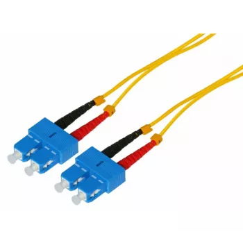 Tecline optički patch kabel HD, 9/125 µm, Singlemode, OS2, SC Duplex na SC Duplex, žuti, 15 m 799SS15