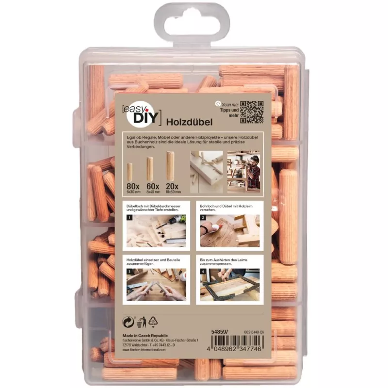 Fischer 548597 set drvenih tipli, 1 set