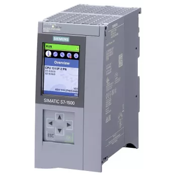 Siemens SIMATIC S7-1500 Failsafe CPU 1515F-2 PN, 500 KB programske / 3 MB podatkovne memorije, 2 PROFINET sučelja, integrirani zaslon 6ES75152FN030AB0