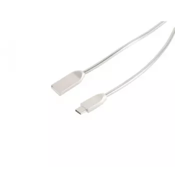 EXERTIS CONNECT USB kabel za punjenje i sinkronizaciju A na Type-C 3.1 čelik srebrni 1,6m 39910217