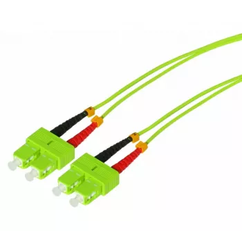 Tecline HD OM5 SC Duplex optički patch kabel, 50/125 µm, limetno zelena, 1 m 796SS01