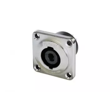 Neutrik NLT4MPXX speakON 4-polna ugradbena utičnica, crna, lemne čašice, 30 A