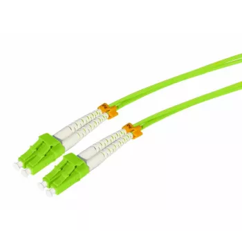 Tecline HD optički patch kabel OM5 50/125µm LC Duplex na LC Duplex, limetno zelena, 7,5 m 796LL07