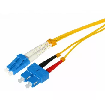 Tecline HD optički patch kabel, 9/125 µm Singlemode OS2, LC Duplex na SC Duplex, žuti, 1,0 m (799LS01)