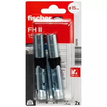 Fischer FH II 15/M10 I K NV visokoučinski sidreni vijak, 1 set (532752)