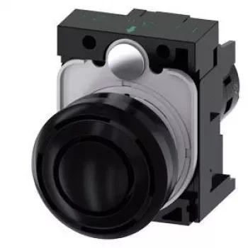 Siemens SIRIUS ACT 3SU1200-6KB10-1AA0 zvučni signalizator, 22 mm okrugli, plastika, crni, 24 V AC/DC, IP66/IP67/IP69K