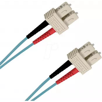 EFB Elektronik O7413.1-1.2 1m SC na SC duplex OM3 LSZH aqua optički patch kabel SCSCOM3DAQ1
