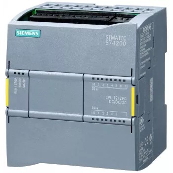 Siemens SIMATIC S7-1200F CPU 1212 FC kompaktni CPU, 8 DI/4 DO/2 AI, PROFINET, 100 KB programske memorije, DC/DC/DC, Fail-Safe 6ES72121AF400XB0