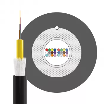 INFRALAN U-DQ(ZN)BH OS2 24E (1x24) Eca 3000N LSZH crni, 7,5mm G657A1 optički kabel 54424D1E-CPR
