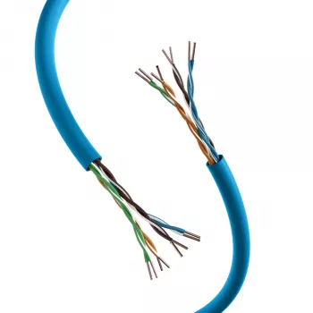 INFRALAN Cat.6A 500 MHz U/UTP 4-parni instalacijski kabel, AWG23, CPR B2ca, RAL5015 plavi, 305m 99960.305-CPR