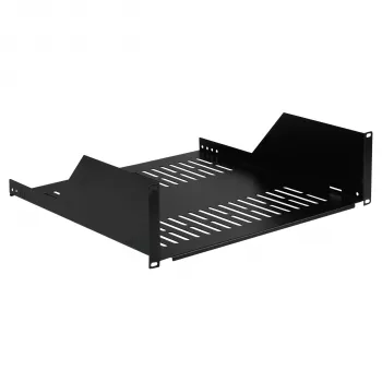 EFB Elektronik 19 inch 3U polica za rack, dubine 450 mm, nosivosti 36 kg, RAL 9005 crna 691650TS.3U450