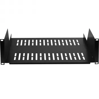 EFB Elektronik 19 inch 3U polica za rack, dubine 450 mm, nosivosti 36 kg, RAL 9005 crna 691650TS.3U450