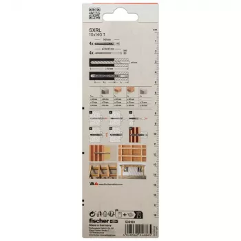 Fischer SXRL 10 x 140 T K NV dugi tipl s vijkom s upuštenom glavom, 1 set (536193)
