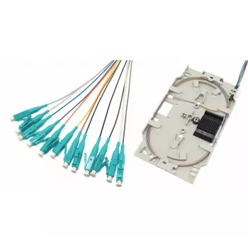 Tecline optička splice kaseta s 12x OM3 LC/UPC pigtaila, 2,0 m, višebojna, pakiranje od 12 20500030