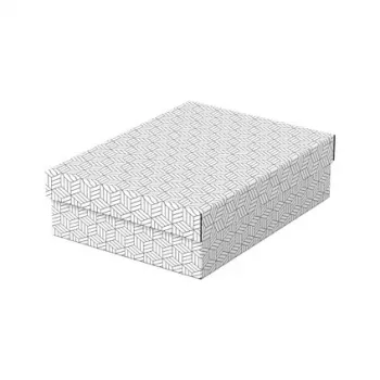 LEITZ Home M set kutija za pohranu i darivanje s 3, bijela, 100% reciklirani valoviti karton, uklonjivi poklopac 628284