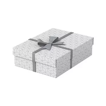 LEITZ Home M set kutija za pohranu i darivanje s 3, bijela, 100% reciklirani valoviti karton, uklonjivi poklopac 628284