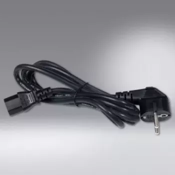 SCHÄFER IT SYSTEMS mrežni kabel IEC 60320 C13 na CEE 7/7 Schuko, 2 m, crni 6763200